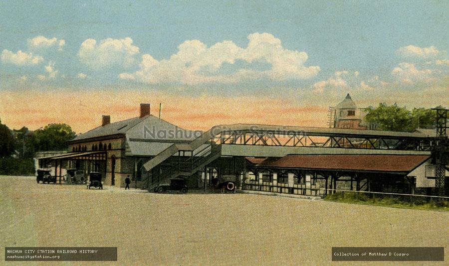 Postcard: New York, New Haven & Hartford Railroad Station, Mount Vernon, New York